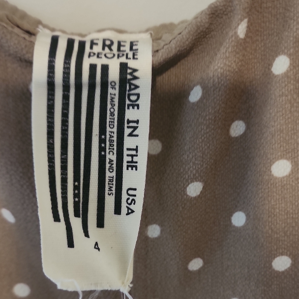 Free People Tan Polka Dot Maxi Skirt - Picture 2 of 3